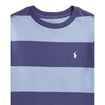 Ralph Lauren T-Shirt tinta unita con Fantasia A Righe Azzurro per Neonato 322971158001N AZZURRO RALPH LAUREN 