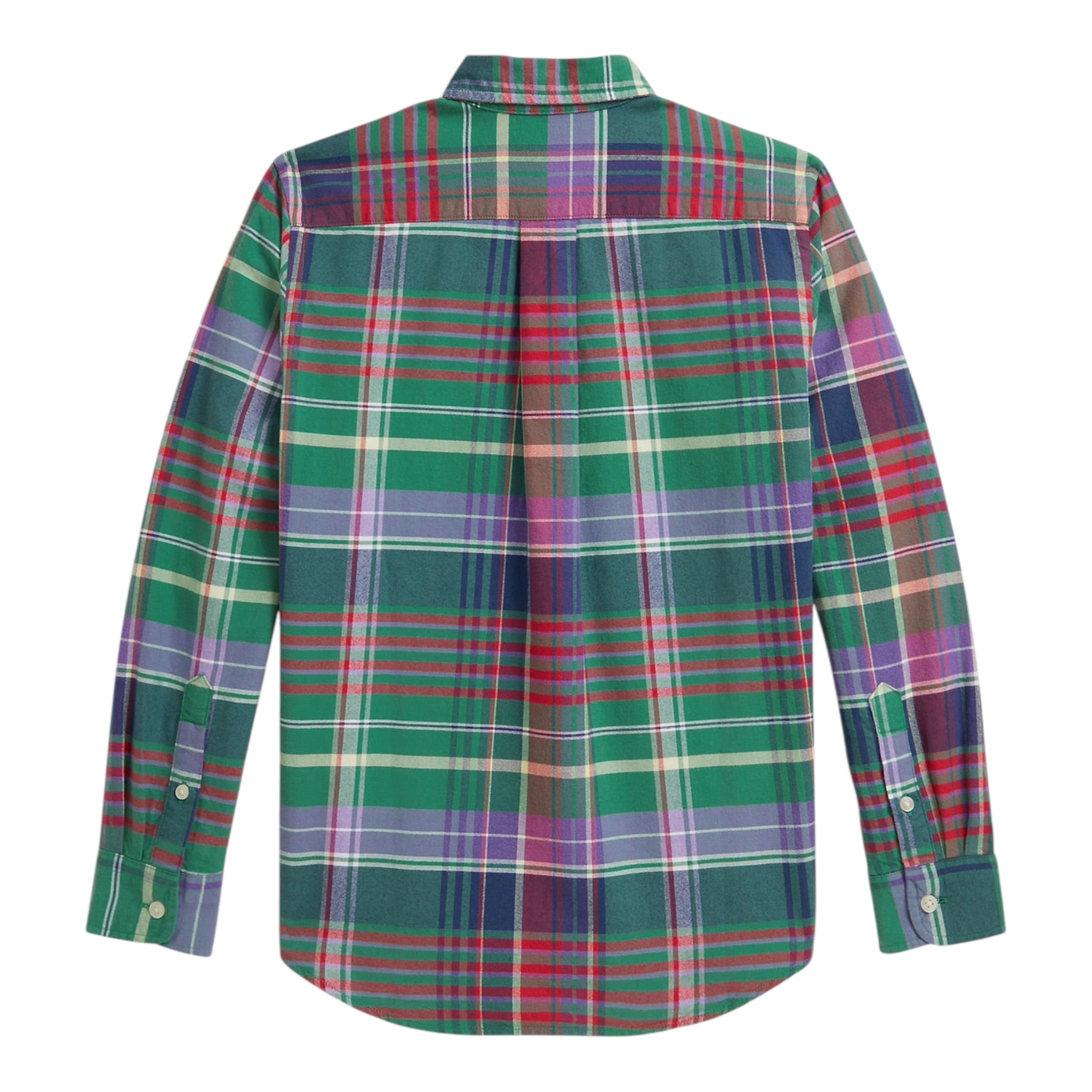 Ralph Lauren Camicia tinta unita con Fantasia A Quadri Verde per Bambino 322979315001 VERDE RALPH LAUREN 