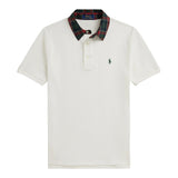 Ralph Lauren Polo Mezza Manica tinta unita con Colletto Bianco per Bambino 322981300001J BIANCO RALPH LAUREN 