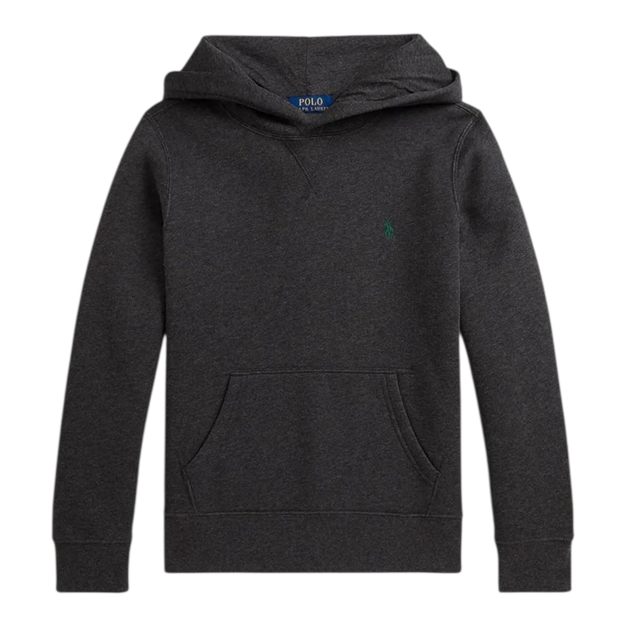 Ralph Lauren Felpa tinta unita con Cappuccio Grigio per Bambino 323749954061 GRIGIO RALPH LAUREN 