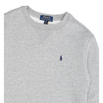 Ralph Lauren Felpa Chiusa Girocollo tinta unita con Logo Grigio per Bambino 323772102003 GRIGIO RALPH LAUREN 