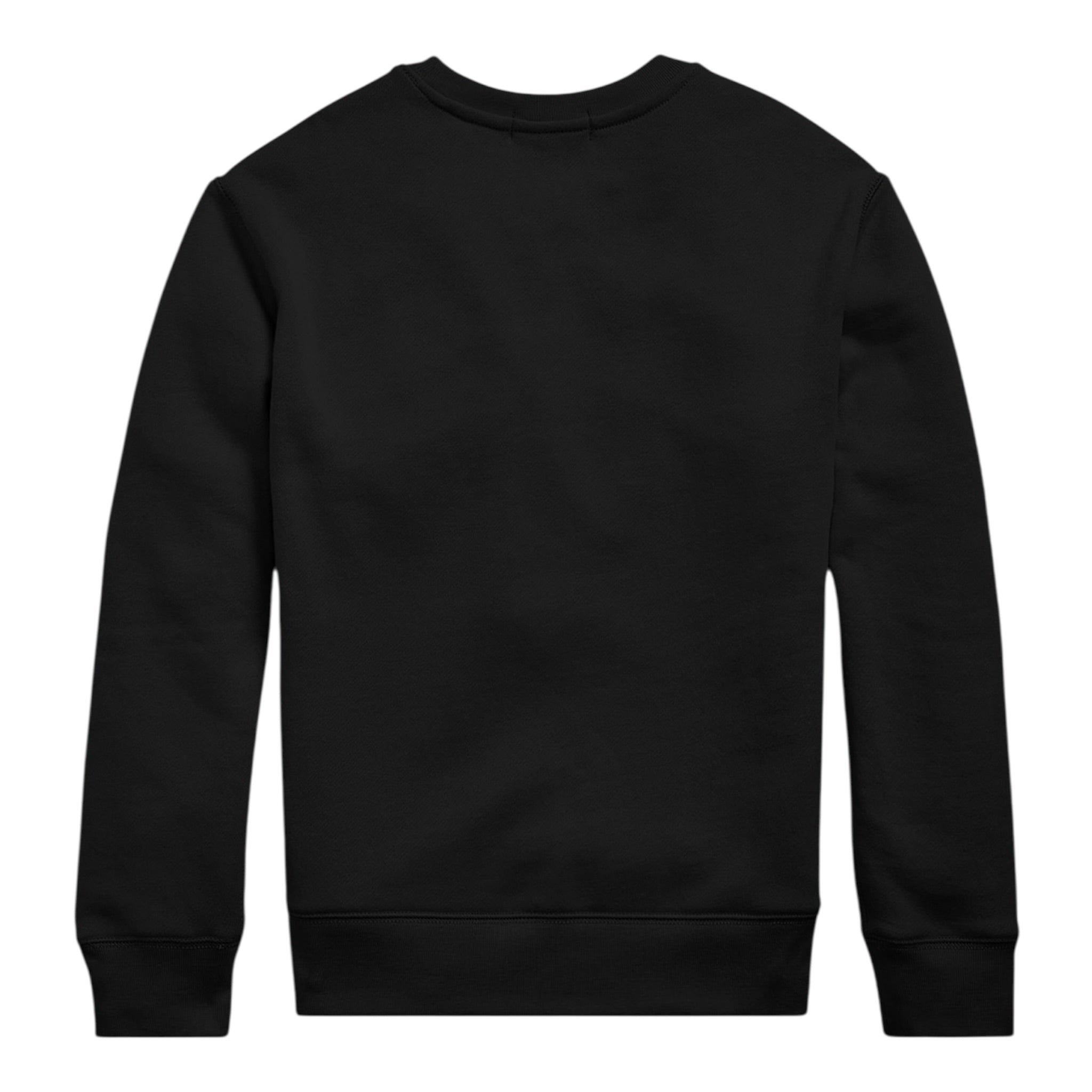 Ralph Lauren Felpa Chiusa Girocollo tinta unita con Logo Nero per Bambino 323772102004 NERO RALPH LAUREN 