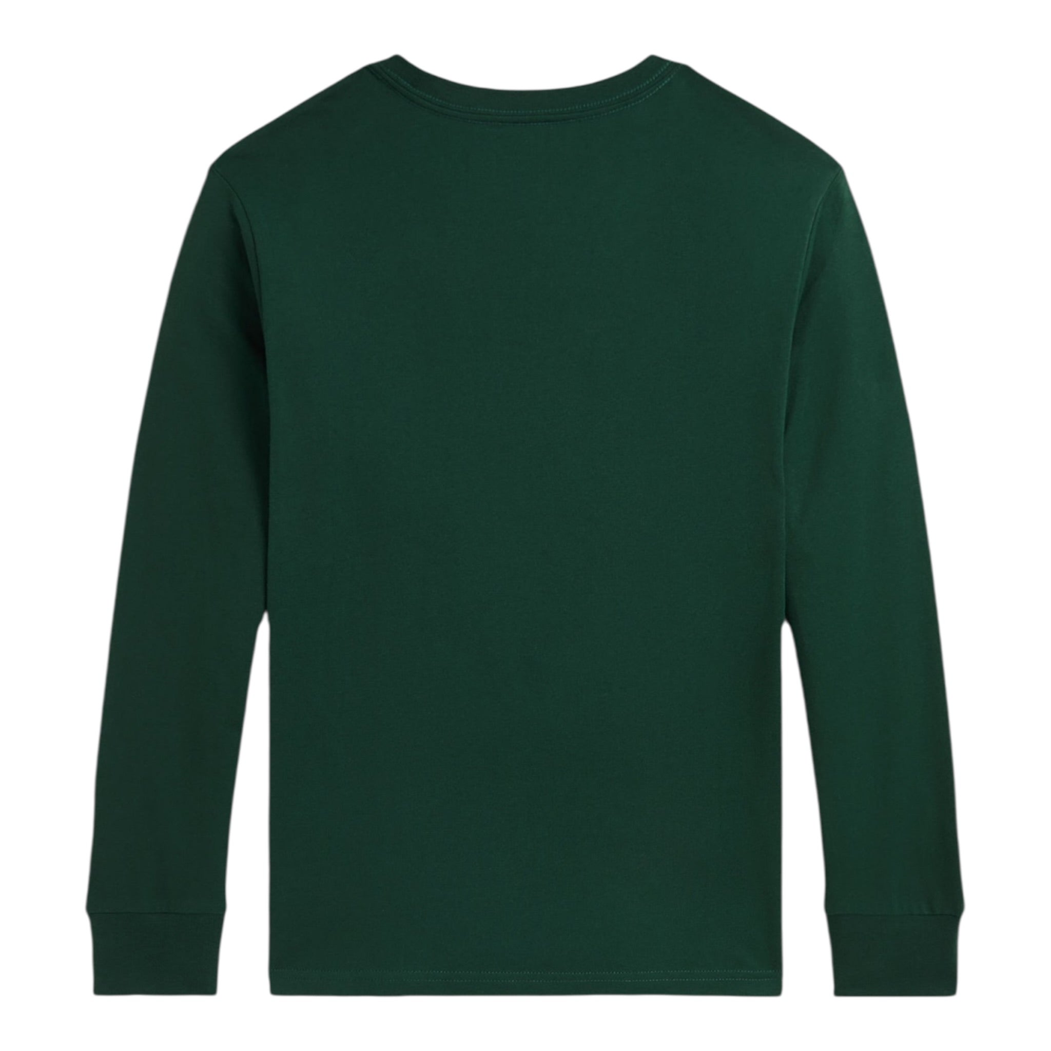 Ralph Lauren Shirt tinta unita Girocollo con Stampa Verde per Bambino 323883620009 VERDE RALPH LAUREN 