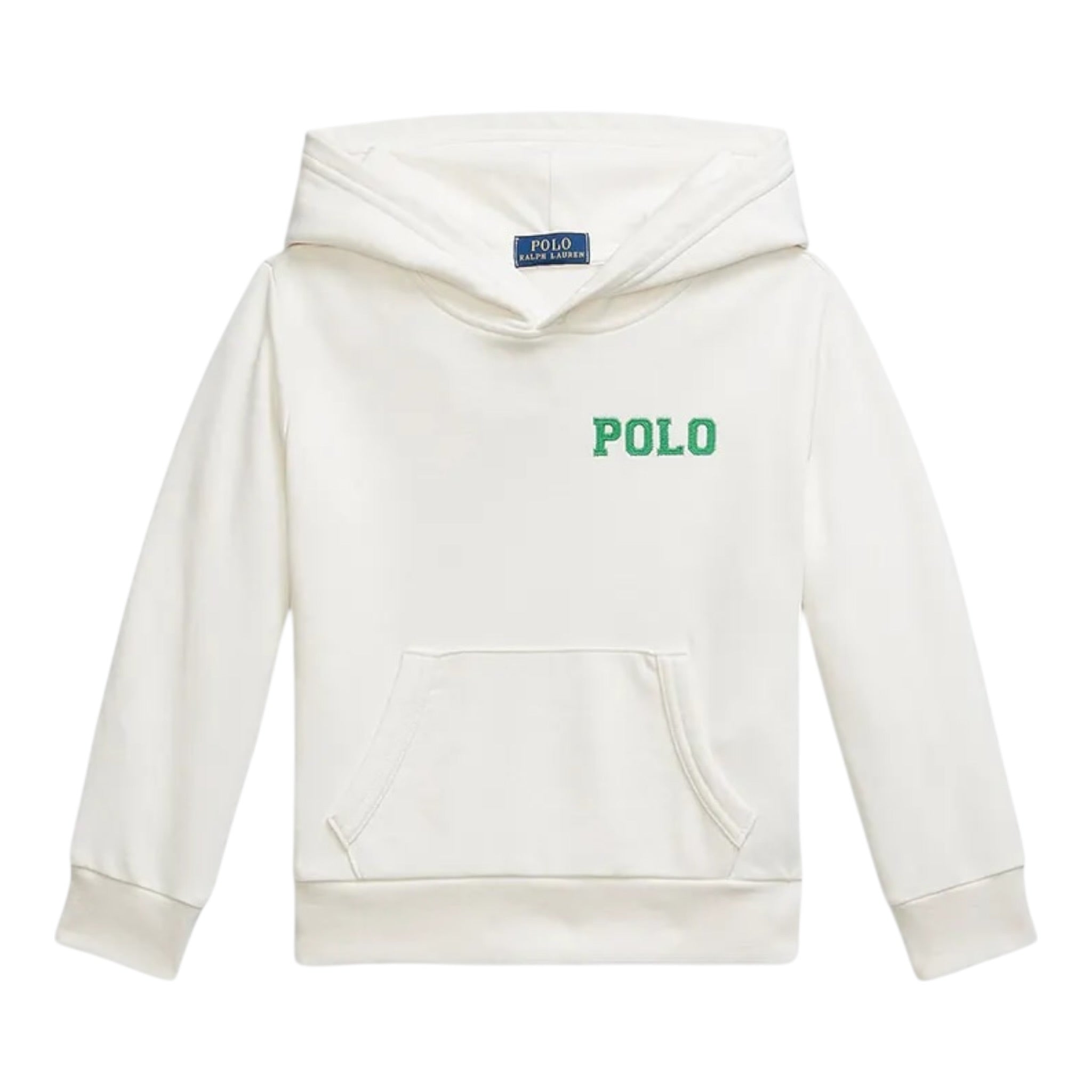 Ralph Lauren Felpa tinta unita con Cappuccio Bianco per Bambino 323977424001 BIANCO RALPH LAUREN 