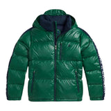 Ralph Lauren Giubbino Bicolore con Zip E Cappuccio Verde per Bambino 323978456002 VERDE RALPH LAUREN 