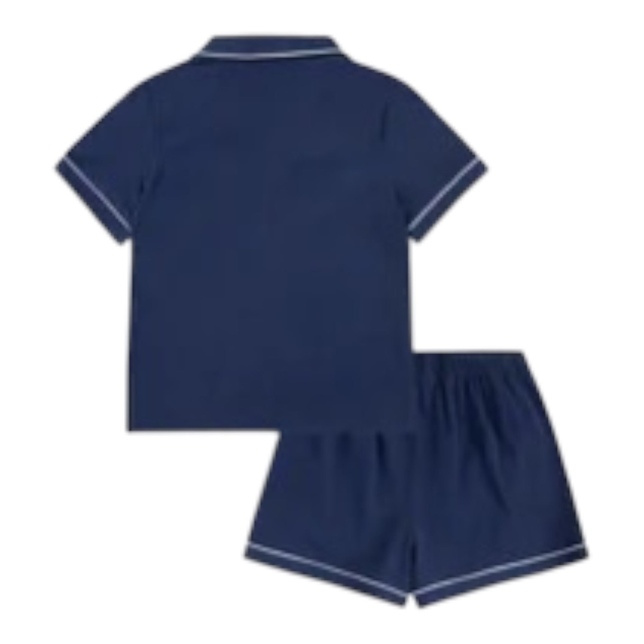 Ralph Lauren Pigiama 2 Pezzi Camicia-Short tinta unita Blu per Bambina 4P0241 BLU RALPH LAUREN 