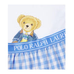 Ralph Lauren Completo 2 Pezzi T-Shirt-Short Bianco/Azzurro per Bambina 4P0271 BIANCO/AZZURRO RALPH LAUREN 
