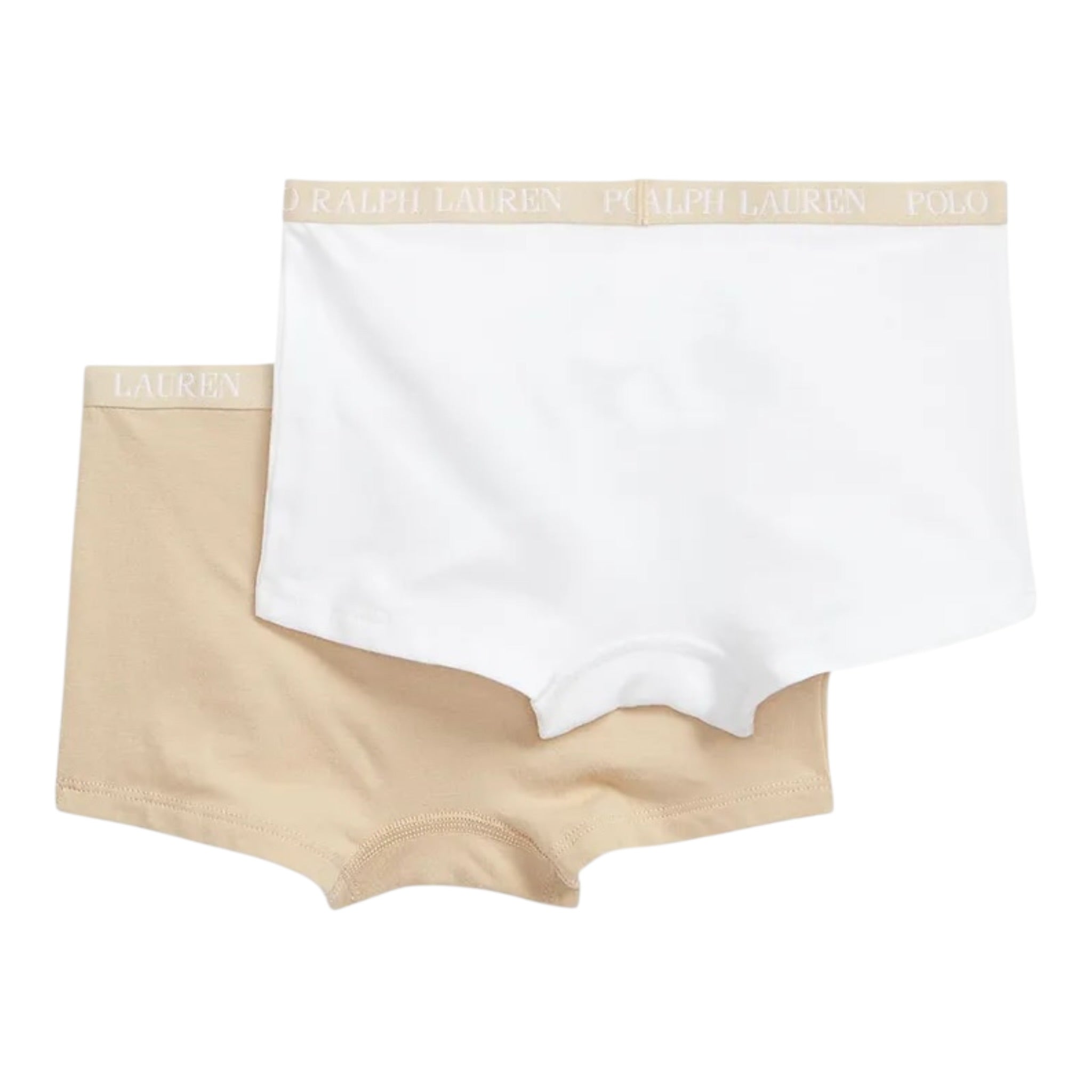Ralph Lauren 3 Pezzi Slip Bicolore Bianco/Beige per Bambina 4P50188 BIANCO/BEIGE RALPH LAUREN 