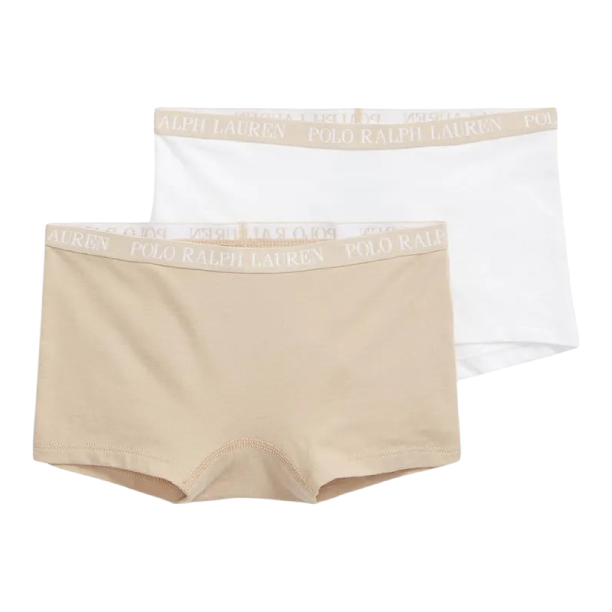 Ralph Lauren 3 Pezzi Slip Bicolore Bianco/Beige per Bambina 4P50188 BIANCO/BEIGE RALPH LAUREN 