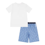 Ralph Lauren Completo 2 Pezzi T-Shirt-Bermuda Bianco/Azzurro per Bambino 9P0141 BIANCO/AZZURRO RALPH LAUREN 