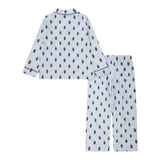 Ralph Lauren Pigiama 2 Pezzi Camicia-Pantalone Bianco/Azzurro per Bambino 9P0149 BIANCO/AZZURRO RALPH LAUREN 
