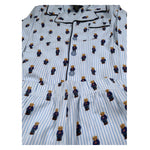 Ralph Lauren Pigiama 2 Pezzi Camicia-Pantalone Bianco/Azzurro per Bambino 9P0149 BIANCO/AZZURRO RALPH LAUREN 