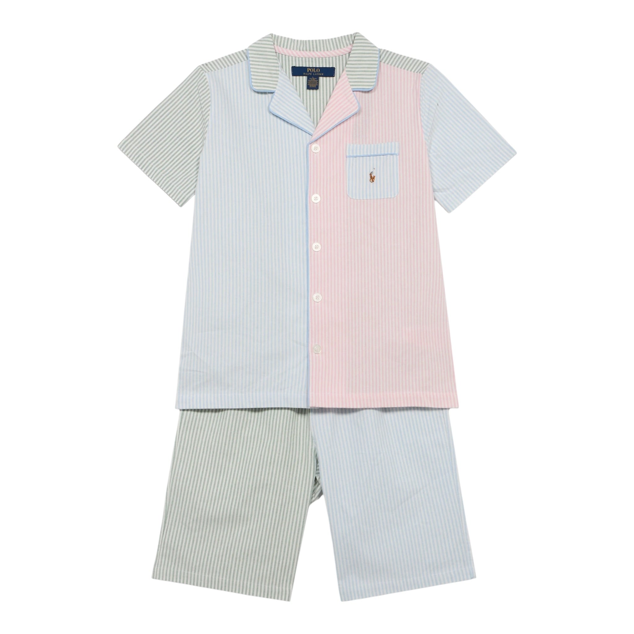 Ralph Lauren Completo 2 Pezzi Camicia-Bermuda Multicolor per Bambino 9P0221 MULITICOLOR RALPH LAUREN 