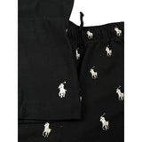 Ralph Lauren Pigiama 2 Pezzi T-Shrt + Bermuda tinta unita Nero per Bambino 9P0250 NERO RALPH LAUREN 