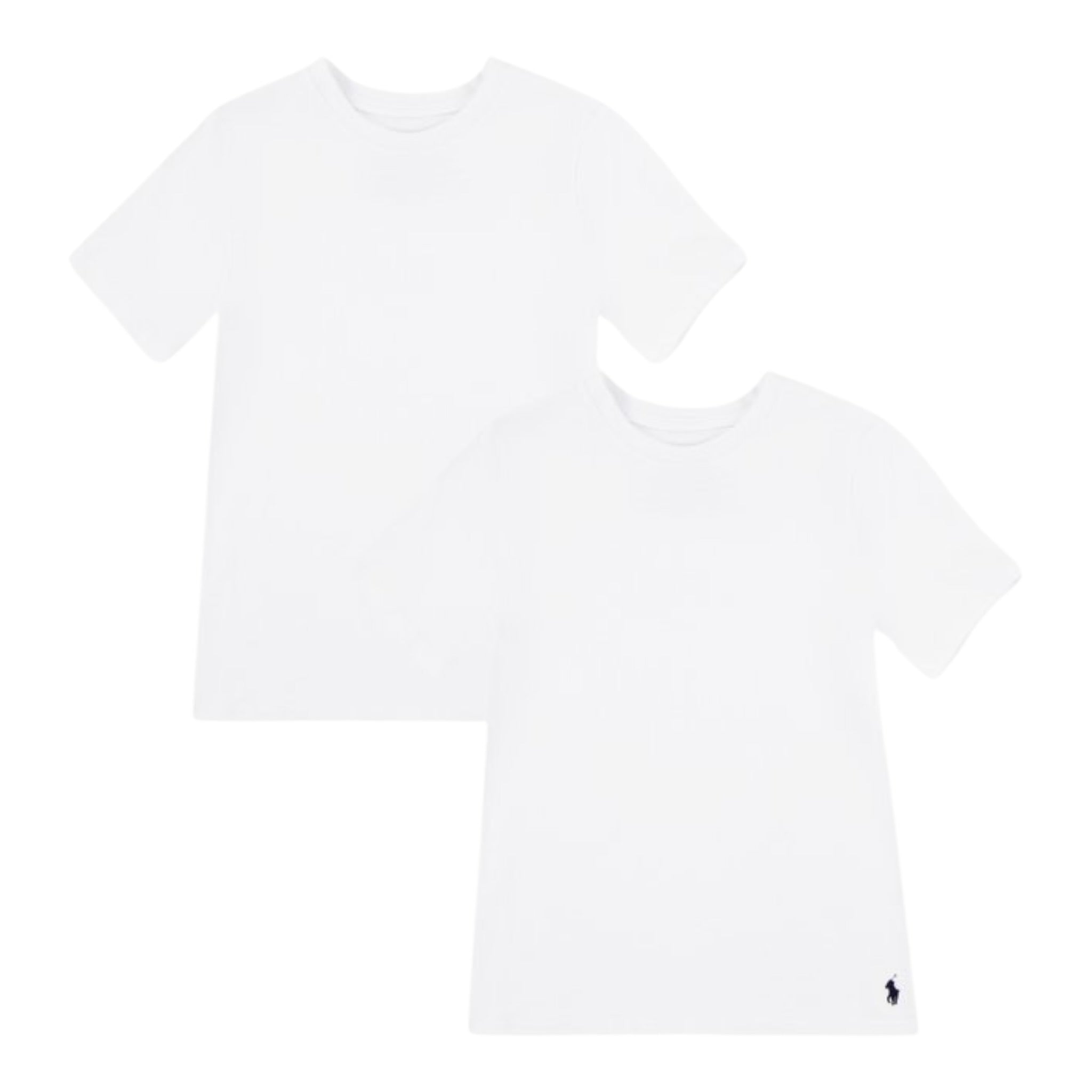 Ralph Lauren Set 2 Pezzi T-Shirt tinta unita Bianco per Bambino 9P5006 BIANCO RALPH LAUREN 