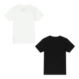 Ralph Lauren Set 2 Pezzi T-Shirt tinta unita Bianco/Nero per Bambino 9P5006 BIANCO/NERO RALPH LAUREN 