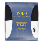Ralph Lauren Set 2 Pezzi T-Shirt tinta unita Bianco/Nero per Bambino 9P5006 BIANCO/NERO RALPH LAUREN 