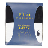 Ralph Lauren Set 2 Pezzi T-Shirt tinta unita Bianco/Nero per Bambino 9P5006 BIANCO/NERO RALPH LAUREN 