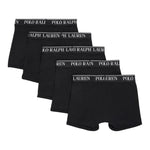 Ralph Lauren Set 5 Pezzi Boxer tinta unita Nero per Bambino 9P5014 NERO RALPH LAUREN 