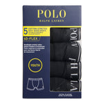 Ralph Lauren Set 5 Pezzi Boxer tinta unita Nero per Bambino 9P5014 NERO RALPH LAUREN 