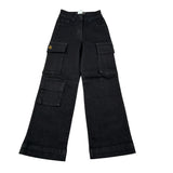 Refrigiwear Jeans tinta unita Modello Palazzo Nero per Bambina RG1415W25X NERO REFRIGIWEAR 