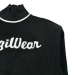 Refrigiwear Maglia Collo Alto tinta unita con Logo Nero per Bambina RG1416W25 NERO REFRIGIWEAR 