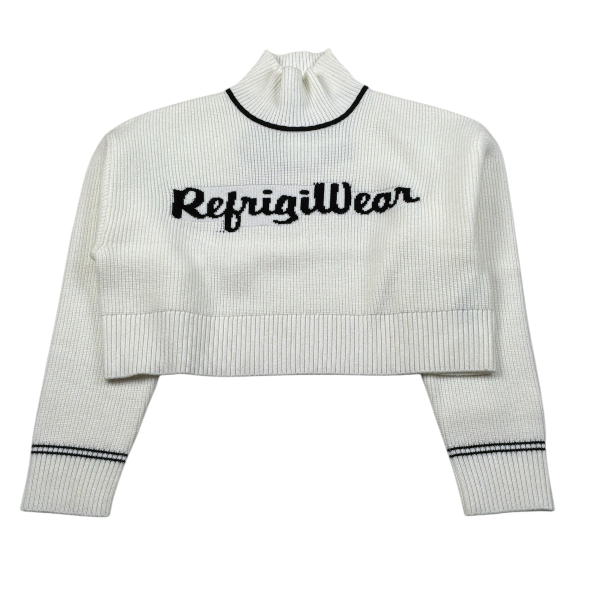 Refrigiwear Maglia Collo Alto tinta unita con Logo Panna per Bambina RG1416W25X PANNA REFRIGIWEAR 