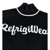 Refrigiwear Maglia Collo Alto tinta unita con Logo Nero per Bambina RG1416W25XX NERO REFRIGIWEAR 