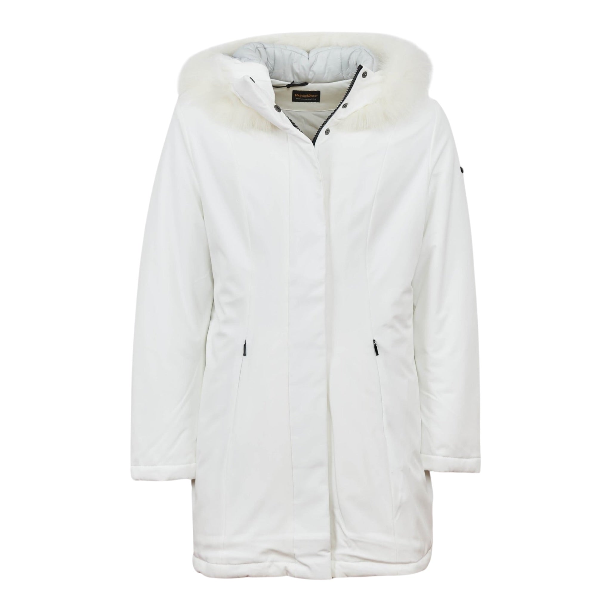 Refrigiwear Giubbino tinta unita con Cappuccio Bianco per Bambina RG1423W25 BIANCO REFRIGIWEAR 