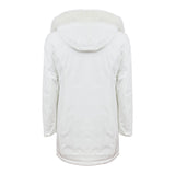 Refrigiwear Giubbino tinta unita con Cappuccio Bianco per Bambina RG1423W25 BIANCO REFRIGIWEAR 