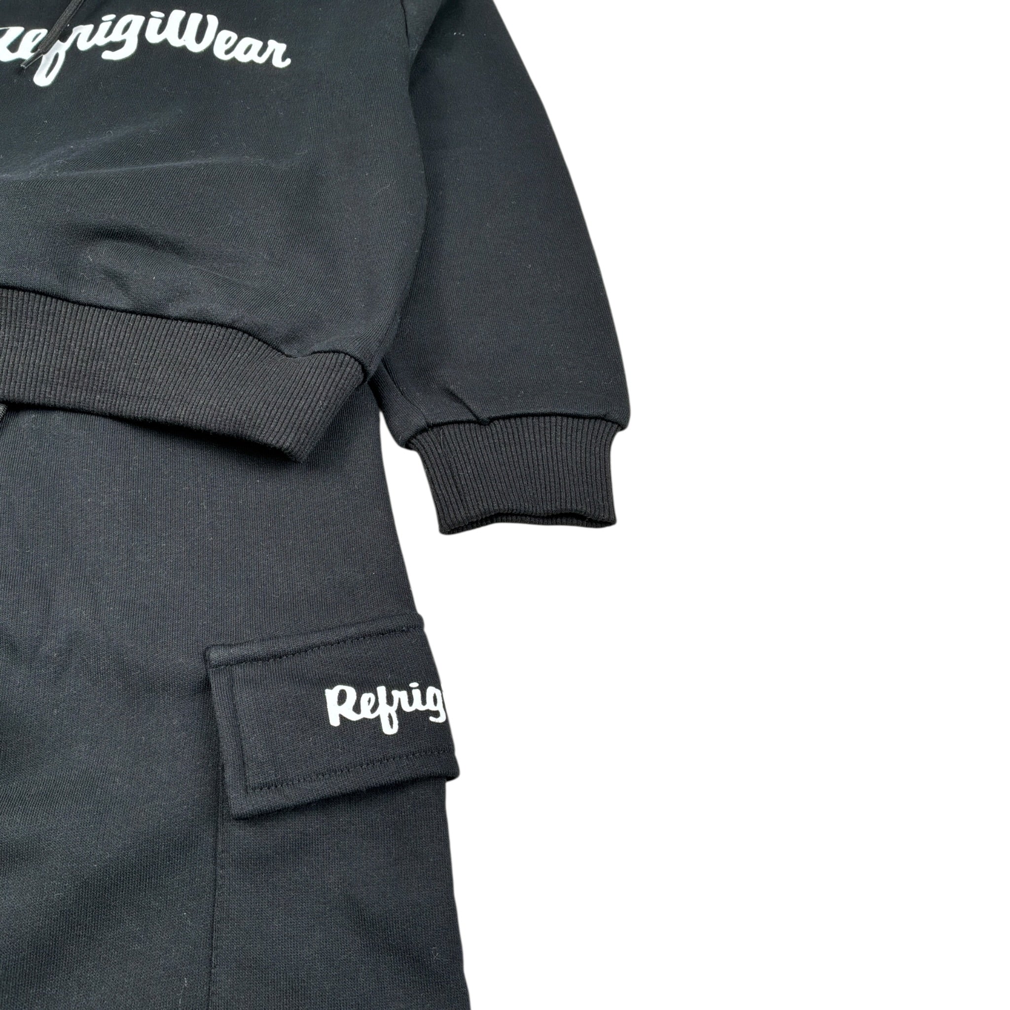 Refrigiwear Completo 2 Pezzi Felpa-Pantalone tinta unita Nero per Bambina RG1481W25 NERO REFRIGIWEAR 