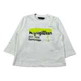 Refrigiwear Shirt Girocollo tinta unita con Stampa Bianco per Bambino RN1241W25J BIANCO REFRIGIWEAR 