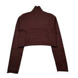 Refrigiwear Maglia Collo Alto tinta unita Marrone per Bambina RWG925 MARRONE REFRIGIWEAR 