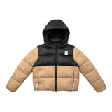 Refrigue Giubbino Bicolore con Zip E Cappuccio Beige/Nero per Bambino 2841O000038 BEIGE/NERO REFRIGUE 