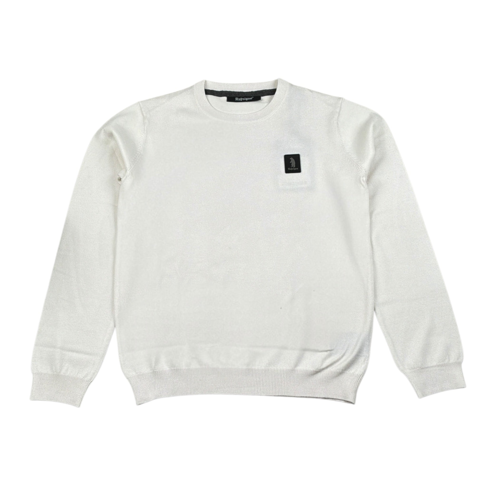 Refrigue Maglia tinta unita con Logo Panna per Bambino 28UX1W000035 PANNA REFRIGUE 