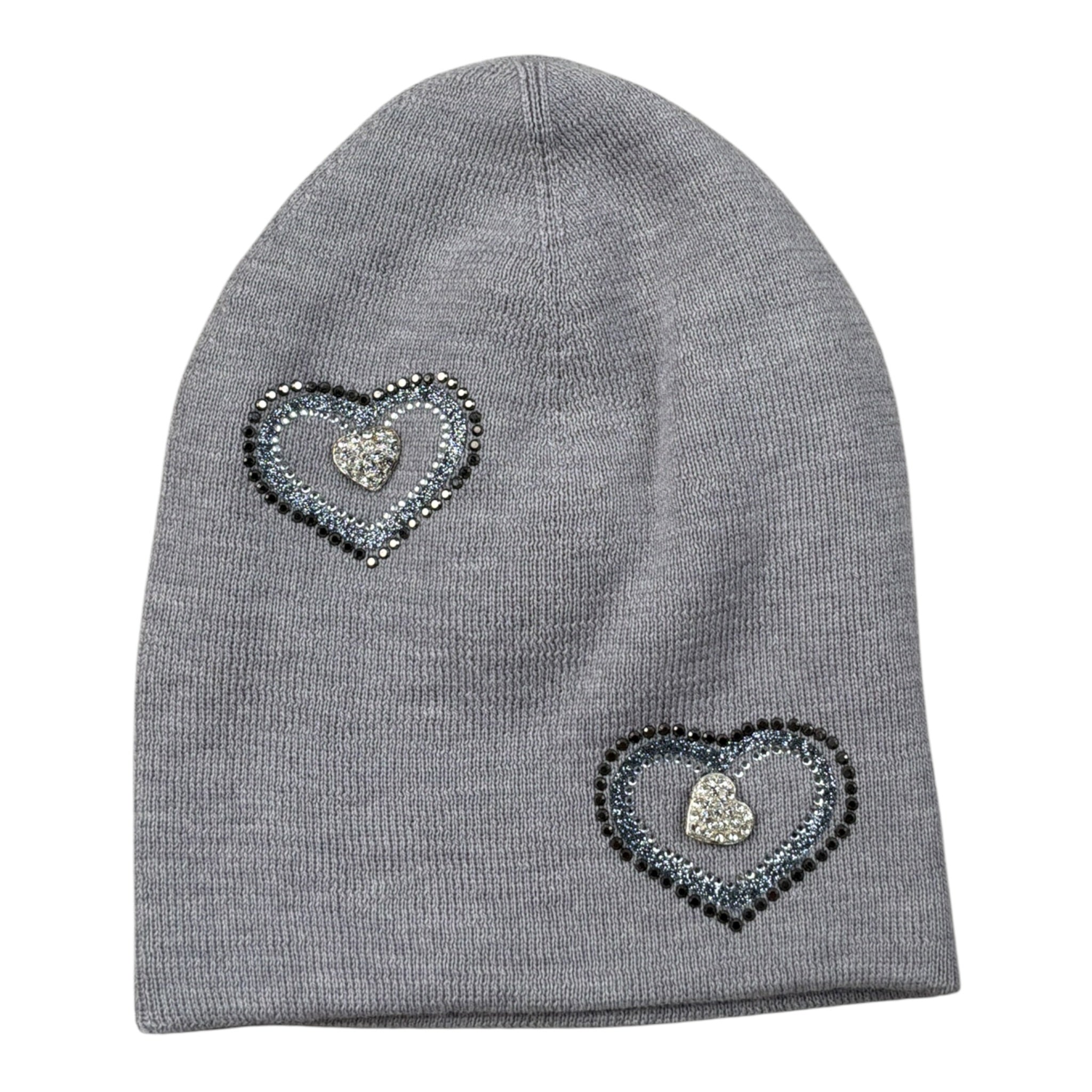 Regina By Angela Maffei Cappello tinta unita con Stampa Grigio per Bambina 20151 GRIGIO REGINA BY ANGELA MAFFEI 