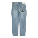 Roy Roger'S Jeans tinta unita con Girovita Regolabile Azzurro per Bambino RB104 AZZURRO ROY ROGER'S 