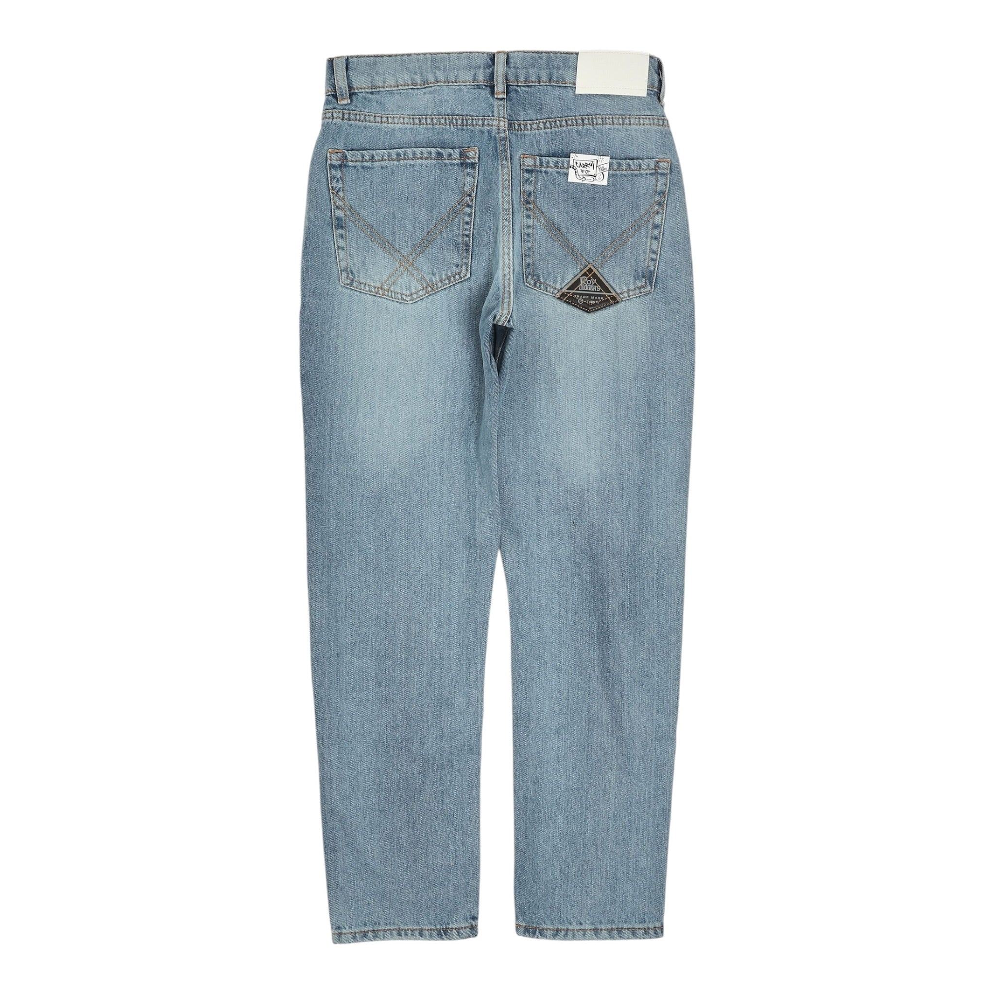 Roy Roger'S Jeans tinta unita con Girovita Regolabile Azzurro per Bambino RB104 AZZURRO ROY ROGER'S 