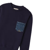 Roy Roger'S Felpa Chiusa Girocollo tinta unita Blu per Bambino RB126 BLU ROY ROGER'S 
