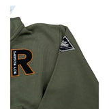 Roy Roger'S Felpa con Zip E Cappuccio tinta unita Verde per Bambino RB137 VERDE ROY ROGER'S 