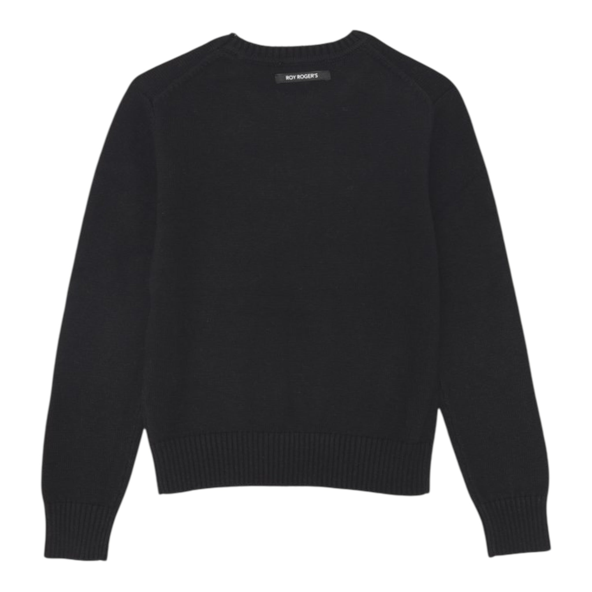Roy Roger'S Maglia tinta unita Girocollo Nero per Bambino RF107X NERO ROY ROGER'S 