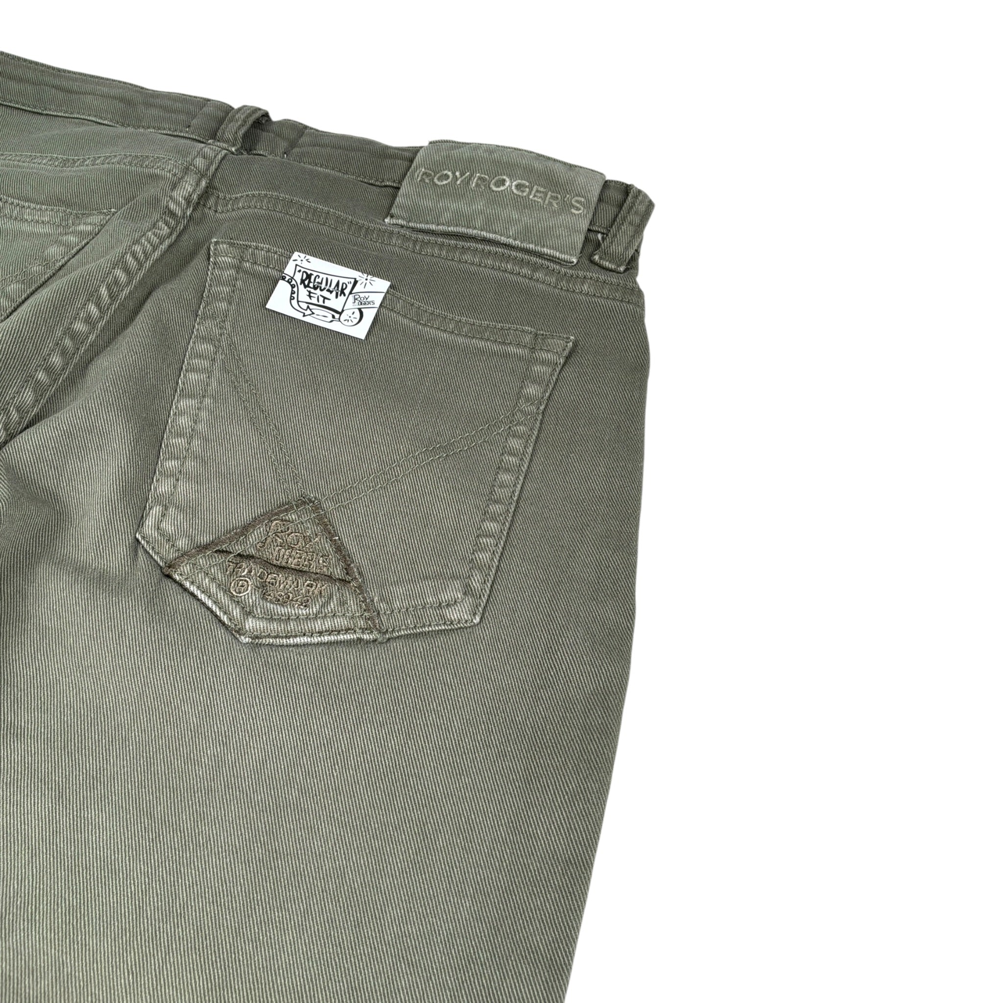 Roy Roger'S Pantalone tinta unita con Girovita Regolabile Verde per Bambino RF110 VERDE ROY ROGER'S 