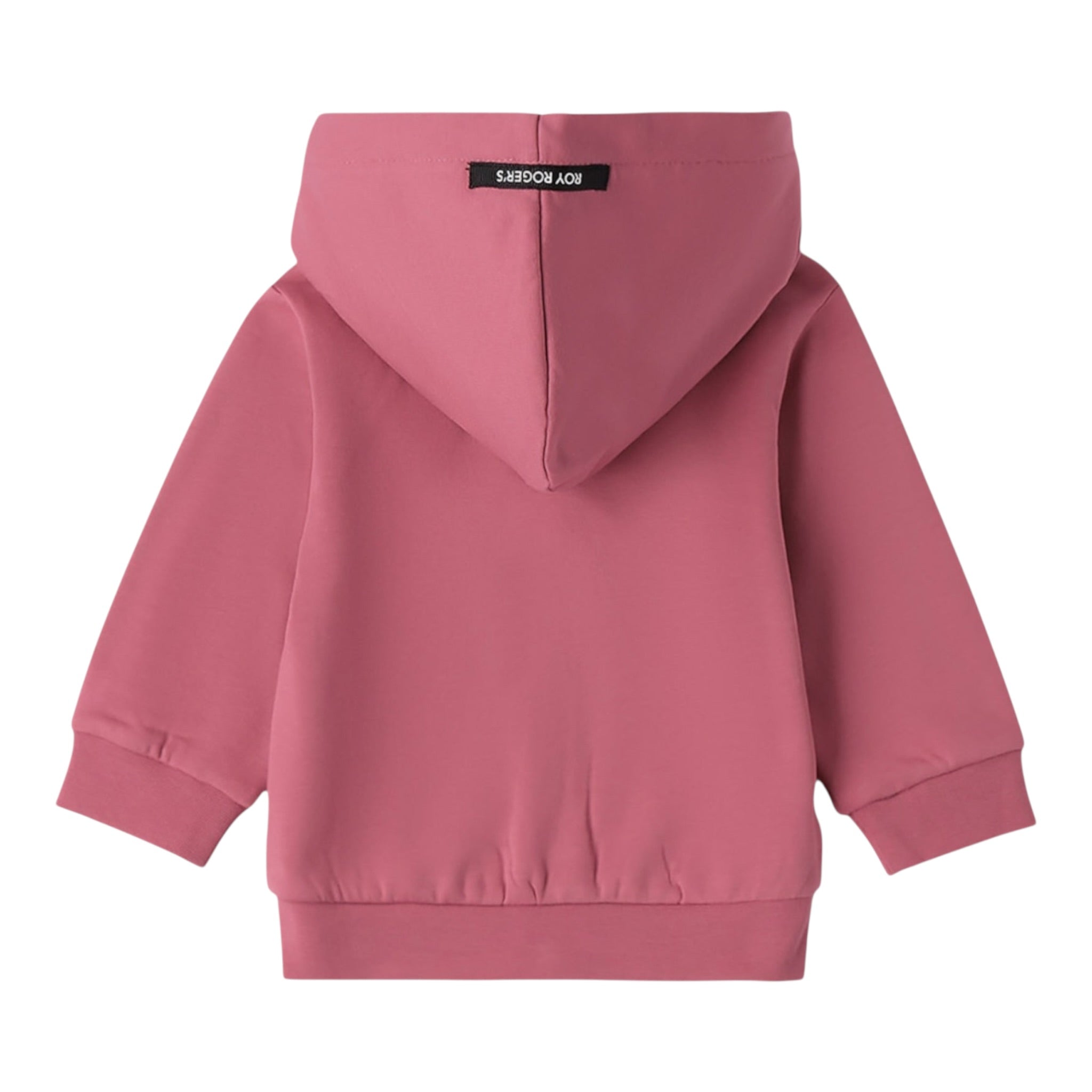 Roy Roger'S Felpa tinta unita con Zip E Cappuccio Rosa per Neonata RF186AX ROSA ROY ROGER'S 