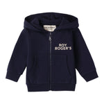 Roy Roger'S Felpa tinta unita con Zip E Cappuccio Blu per Neonato RF186 BLU ROY ROGER'S 