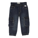 Roy Roger'S Jeans tinta unita con Elastico In Vita Blu per Neonato RF191 BLU ROY ROGER'S 