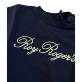 Roy Roger'S Felpa Chiusa Girocollo tinta unita con Logo Blu per Neonata RF195 BLU ROY ROGER'S 