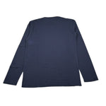 Sun68 Shirt Girocollo tinta unita con Bottoni Blu per Bambino T40304 BLU SUN68 