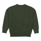 Saint Barth Maglia Girocollo tinta unita con Ricami Verde per Bambino 00339I VERDE SAINT BARTH 