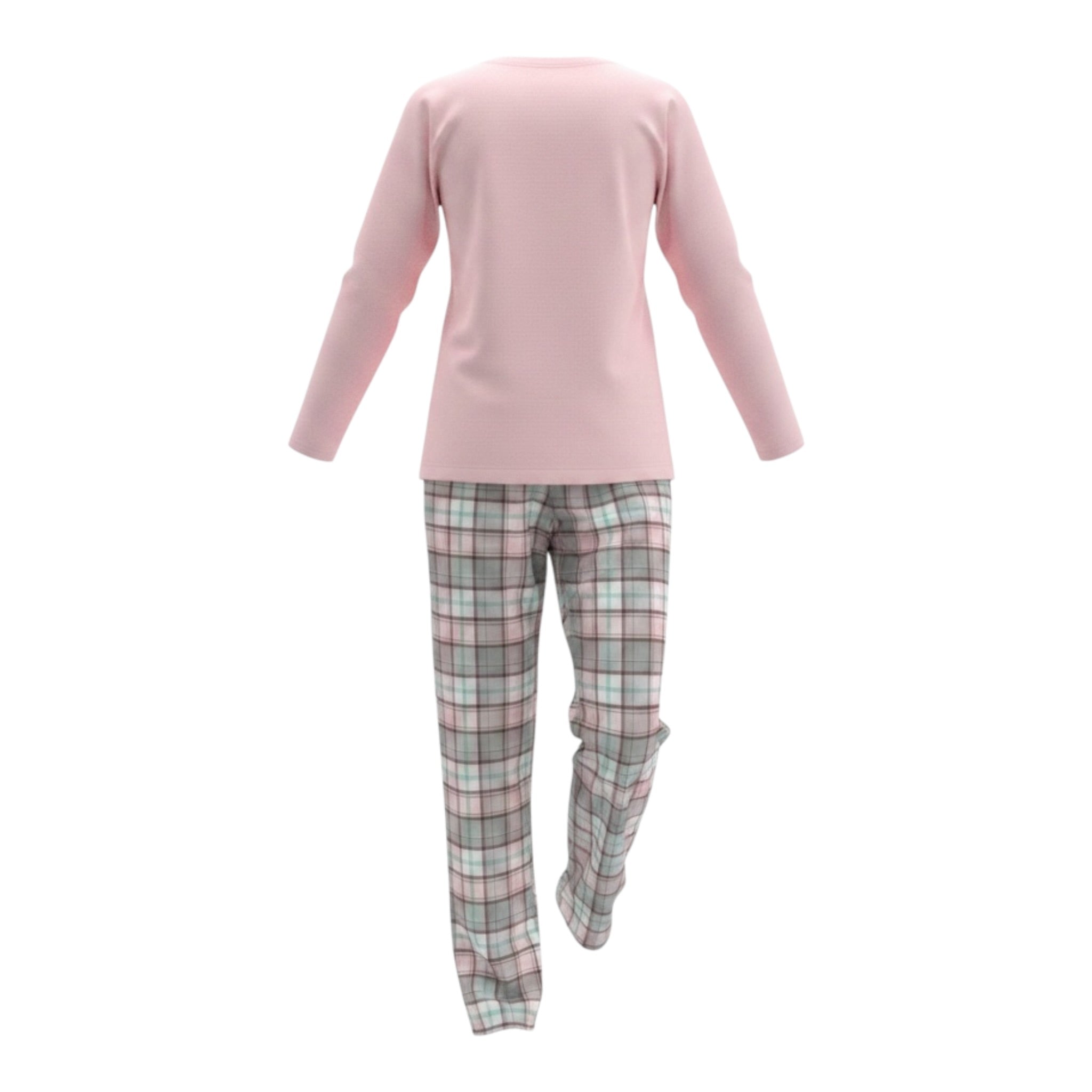 Saint Barth Completo 2Pz Pigiama Shirt-Pantalone Rosa per Bambina 00777G ROSA SAINT BARTH 