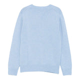 Saint Barth Maglia Giocollo tinta unita con Orso Azzurro per Bambino 01983I AZZURRO SAINT BARTH 